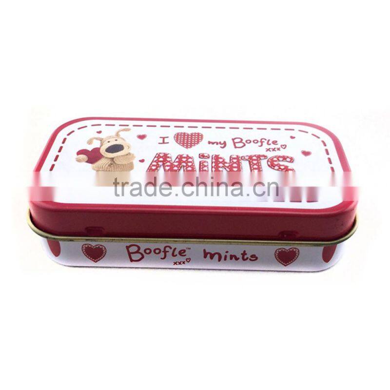 Catoon dog small mint tin with hinged lids