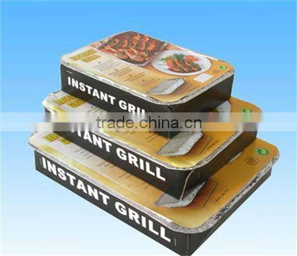 one time instant bbq grill with charcoal