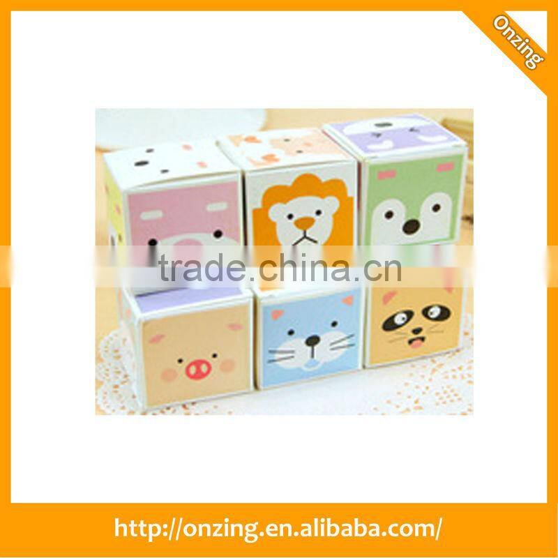 90*90*90mm printed paper block note cube memo cube for 2015