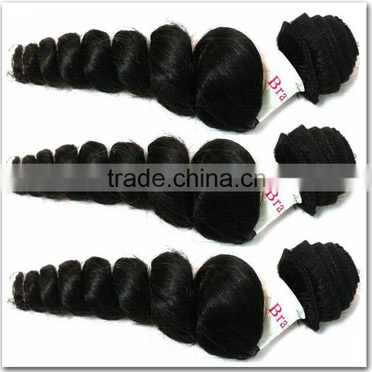 7A Russian Loose Wave Virgin Hair Human Hair Weave Brazilian Virgin Hair Bundles DHL Free Shipping