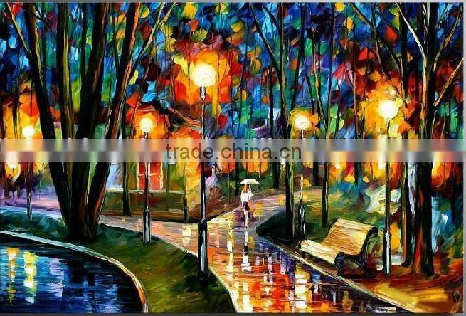 Landscape knife Painting ( 100% Handmade Artwork )