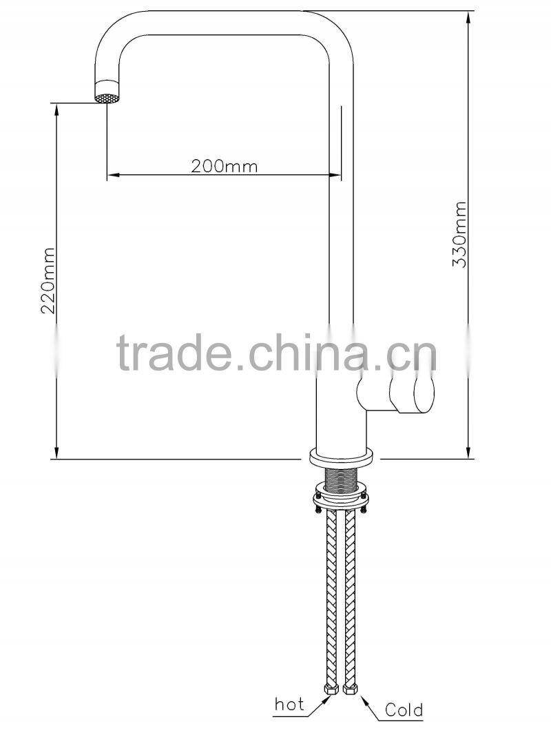 chrome coating kitchen mixer 16/D8372-35