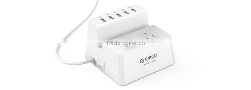 2015 OEM/ORICO Wholesale ORICO ODC-2A5U 2 outlet electrical power strip plus 5 USB HUB surge protector
