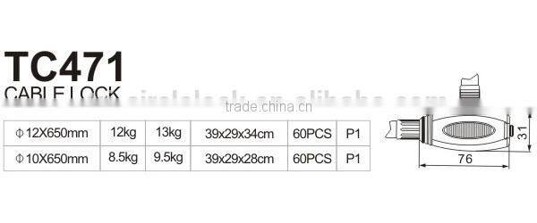High Quality Tri-Circle Cable Locks TC471