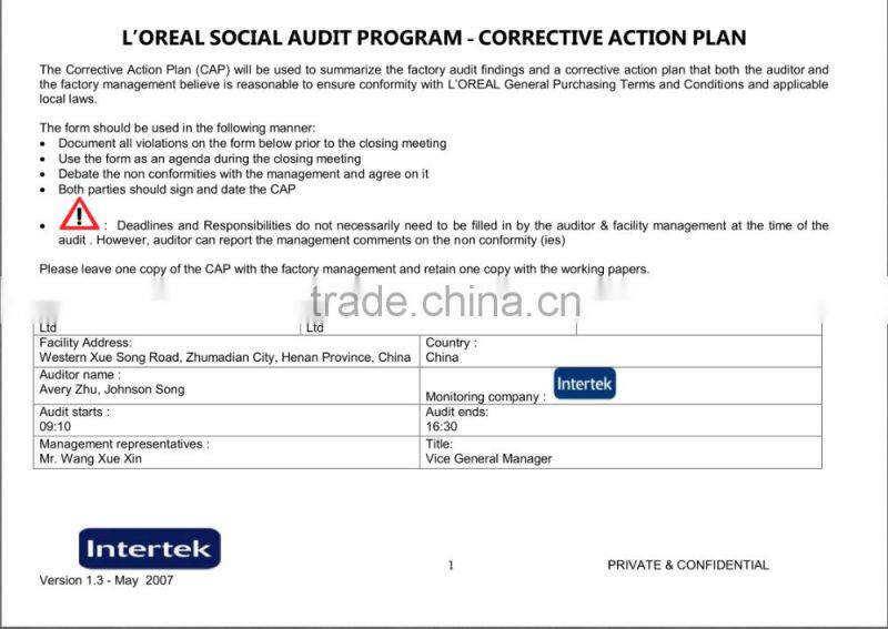 2016 newest style travel backpack bag AVON audit