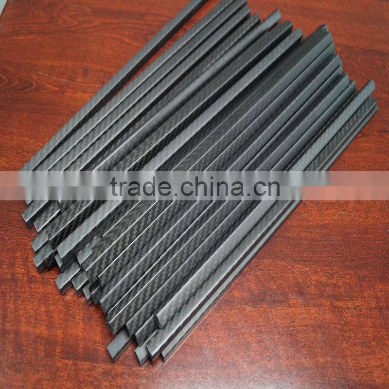 high quality 100% China 3k little diameter square rc carbon fiber tube , custom carbon tube square
