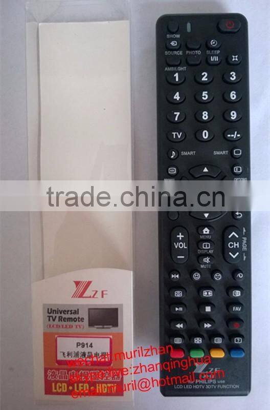 ZF Black ABS 60 Keys P914 Universal Remote Control for Philipus LED/LCD TV