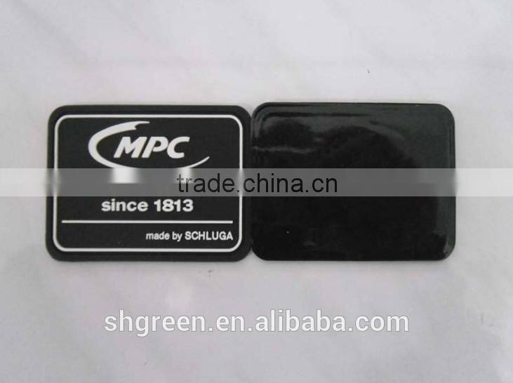 Handmade deer logo silicone rubber label tag