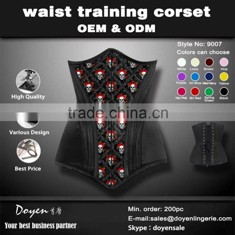 2016competitive price new arrival underbust waist shaping corset for fat