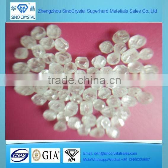 1.0-3.0mm Man Made Rough Uncut White HPHT Diamond Synthetic CVD Gem Stone