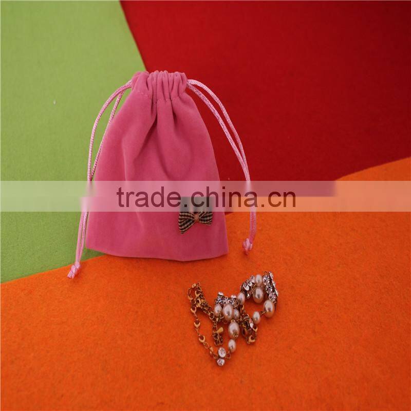Custom mini velvet pouch bag wholesale