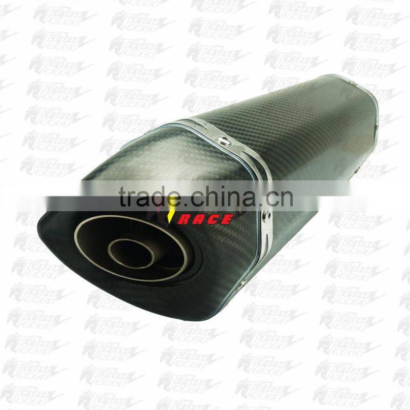 High Performance Carbon Fiber slip on muffler exhaust pipe
