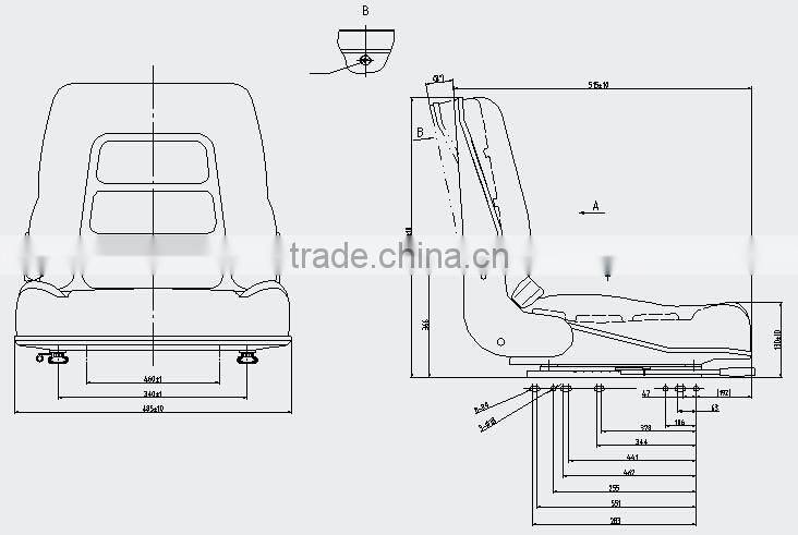 Cheap Mobility Electric Scooters seat with semi suspension