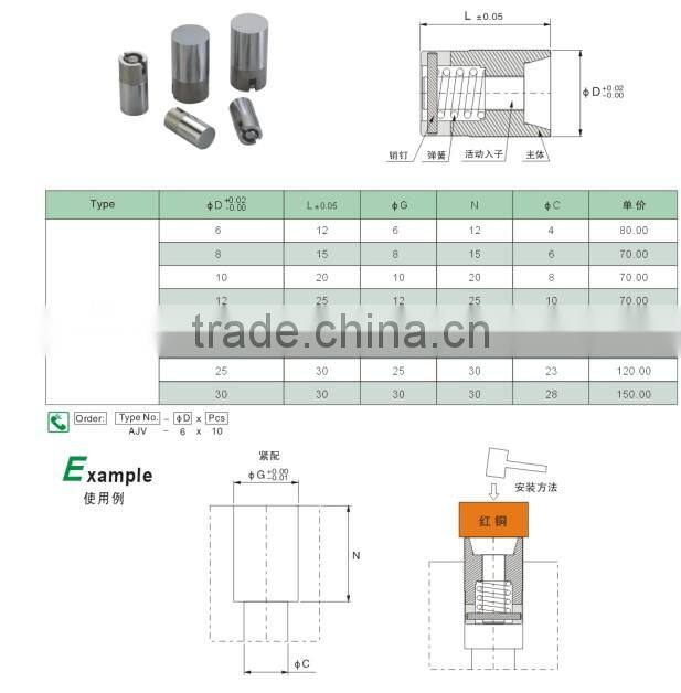 Plastic Mould Components,Air Poppet Valve,Air Valve