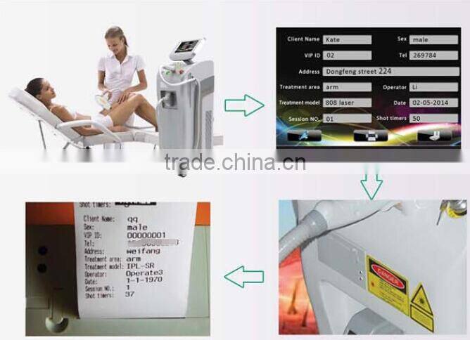 Painless 808nm Diode Laser Hair Removal Machine , diode laser Equipment