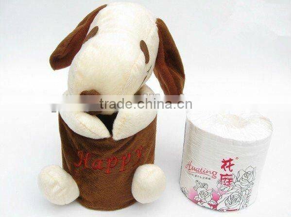 LOVELY plush animal tissue box
