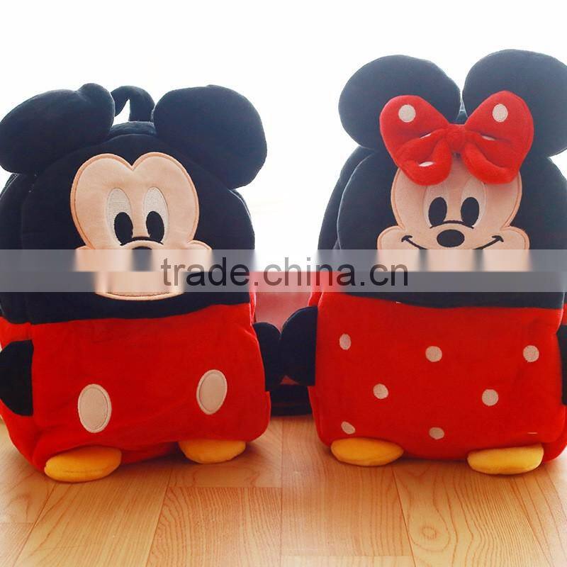 cheap cute cartoon plush backpack for kids