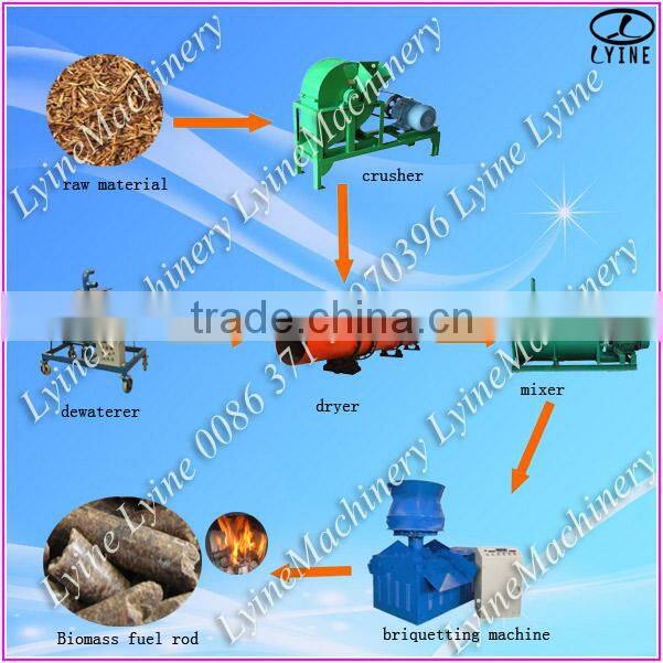 Hot selling industrial cow dung fuel briquetting machine