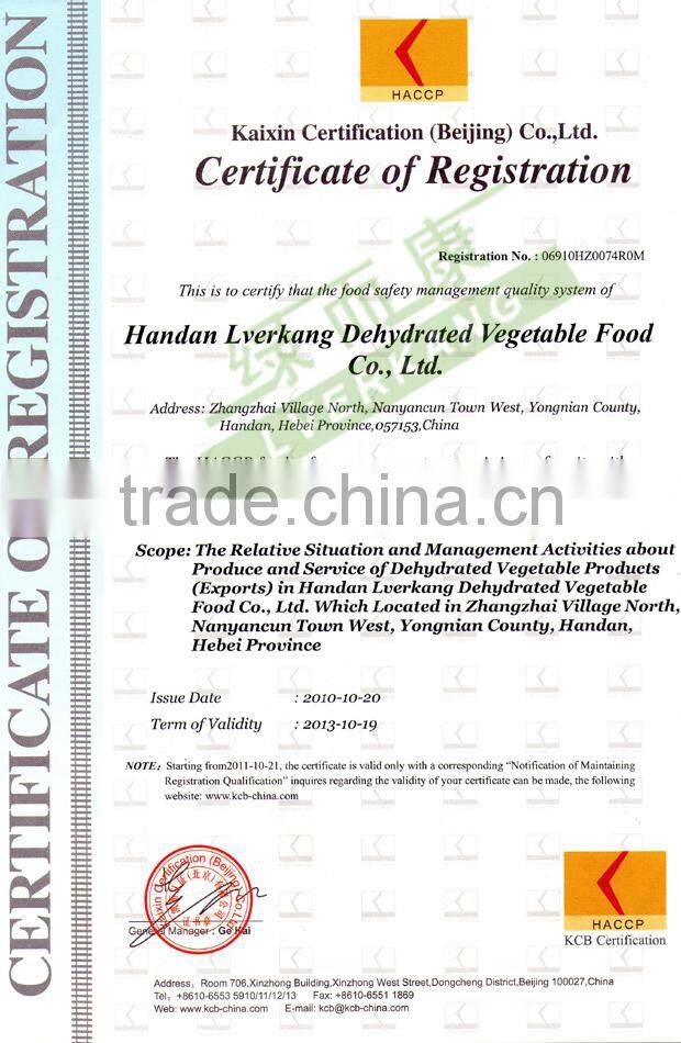 26-40mesh white A grade dehydrated dried minced garlic granules from Tianjin or Qingdao port