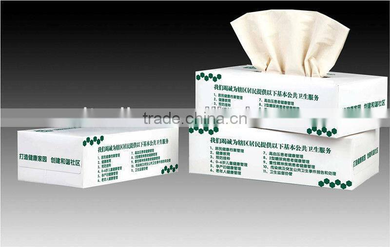 SGS&FDA approved facial tissue/unbleached healthy paper
