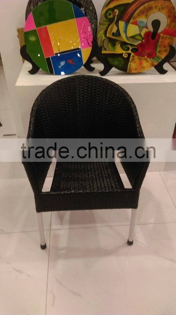 PP plastic rattan chair/Outdoor plastic rattan chair/ rattan chair for restaurant, living room
