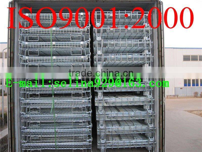 stackable heavy duty warehouse wire baskets