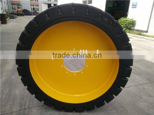 high quality 10-16.5 12-16.5 skid steer pneumatic and solid tires with rim for hot sales