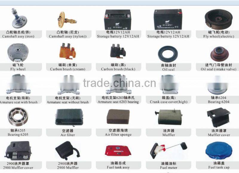 spare parts 6.5hp 168f 170f gx160 gasoline engine