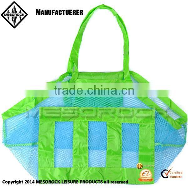 Large sand beach children beach toys,clothes,towel bag mesh storage bag