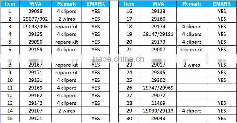 Top quality chinese truck brake pad for wva29246