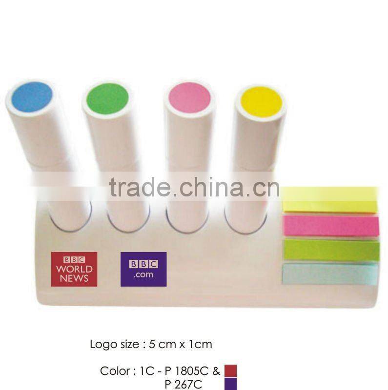 office stationery pen holder with sticker office supply from china