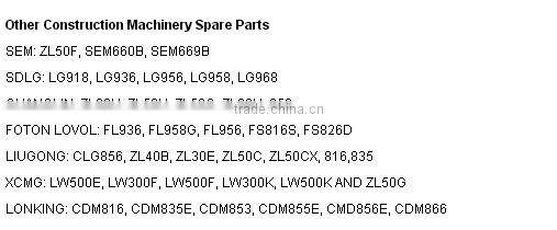 spare parts for Shantui Large Crawler Bulldozer SD32