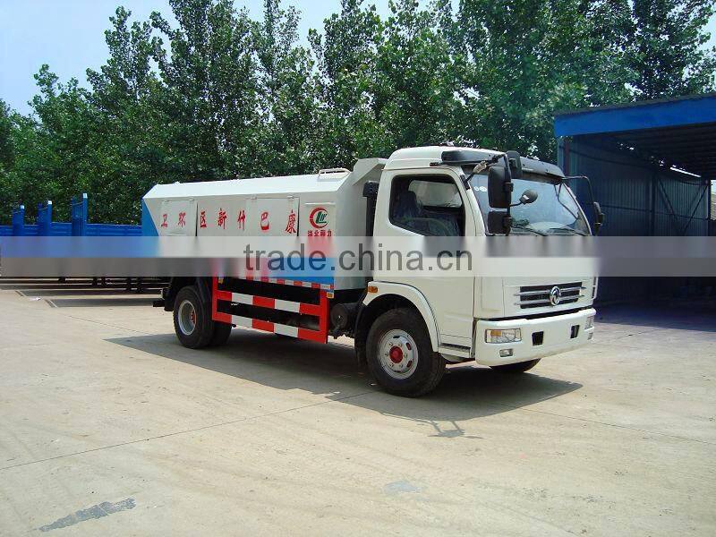 DFAC 4*2 small sealed rubbish truck for sale