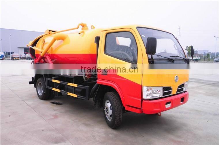dongfeng 4 cbm vacuum sewage truck for sale