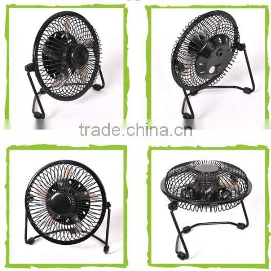 360 degrees revolving metal table fan
