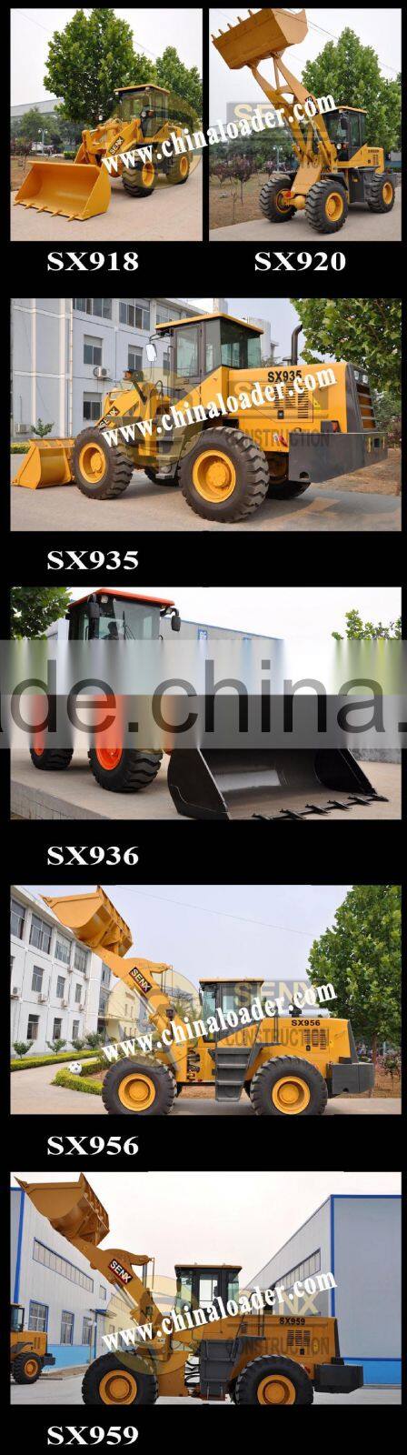 china small wheel loader with ce chinese SENX brand SX918