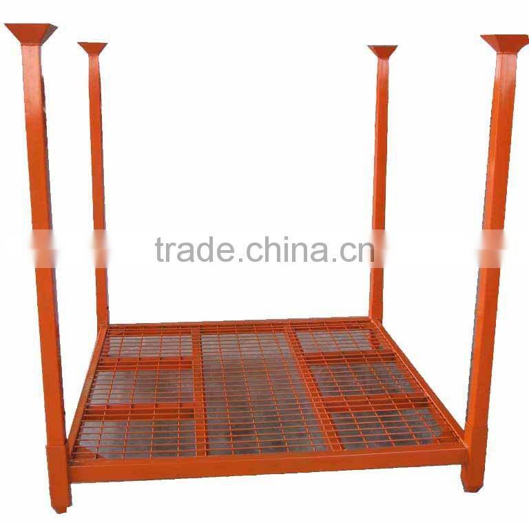 60"x60" Inch Metal Collapsible Storage Stacking Tire Rack