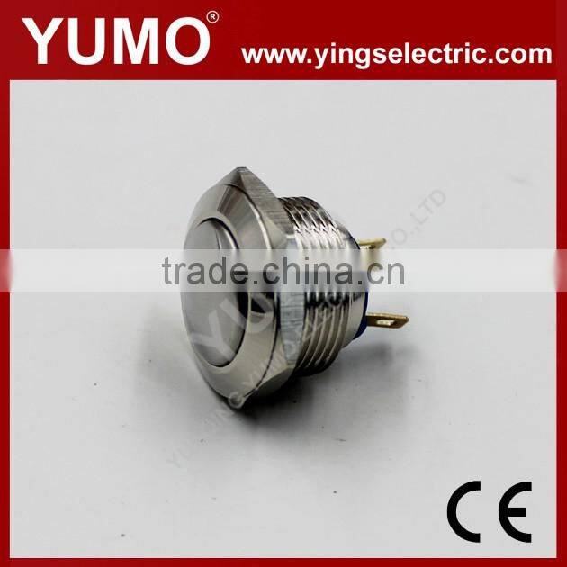 JS19B-10-J-N ROHS 19mm domed 1NO momentary screw terminal 2A/36VDC push button switch bi-color led push button switch