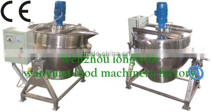 tilting jacketed cooking kettle with oil jacket