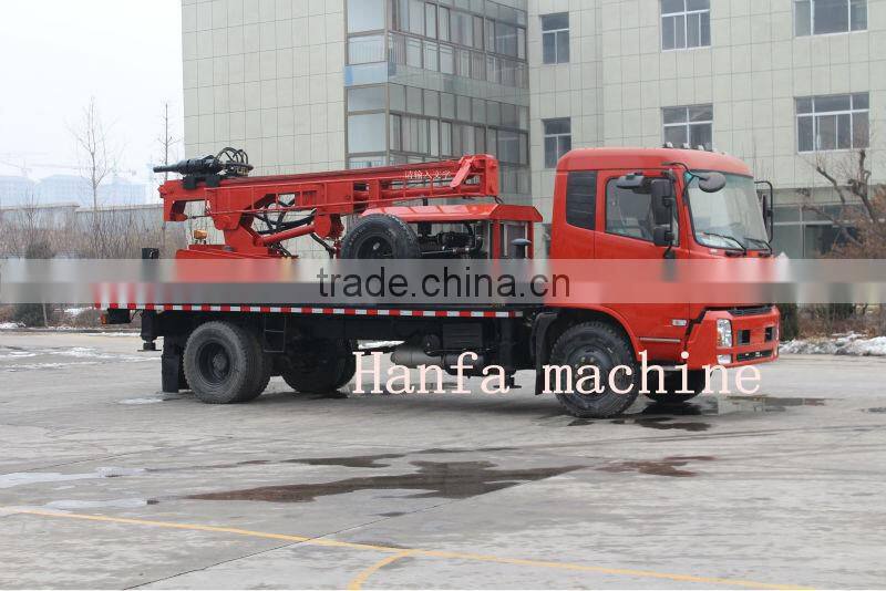 drilling rig water well DTH full hydraulic power truck mounted drilling rig
