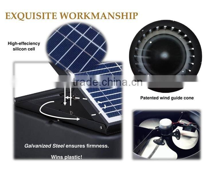 vent goods and gabel fan14inches 40w roof solar roof top gable attic ventilator fan