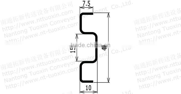 S537 Modular Conveyor System Metal profile Sideguide