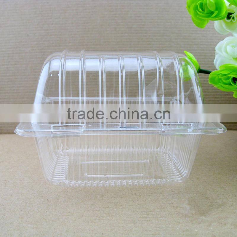 BOPS High transparent plastic swiss roll cake, pastry packing container