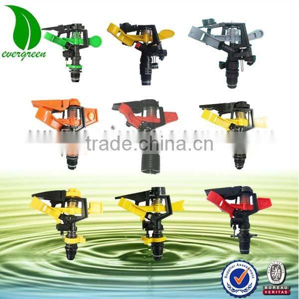 Good quality adjustable garden plastic male impulse sprinkler