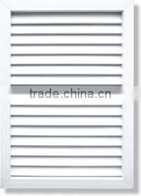 white powder coated aluminum shutter