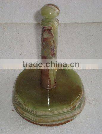 NATURAL COLOR EXPORT QUALITY GOOD SALE ONYX TISSUE PAPER HOLDERS HANDICRAFTS