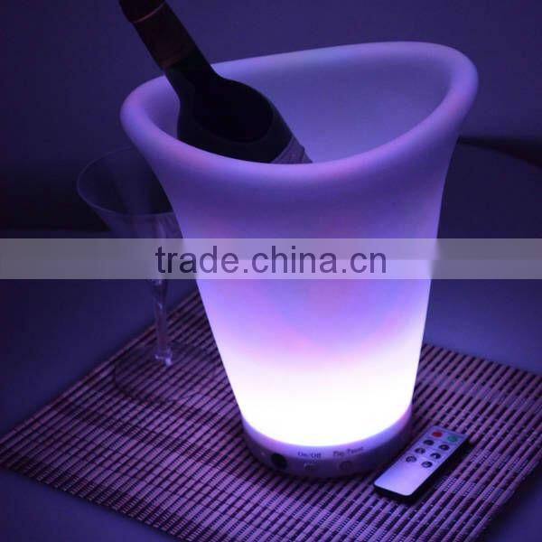 plastic led ice bucket color changing ightclubs LED light up ice bucket Champagne beer bucket
