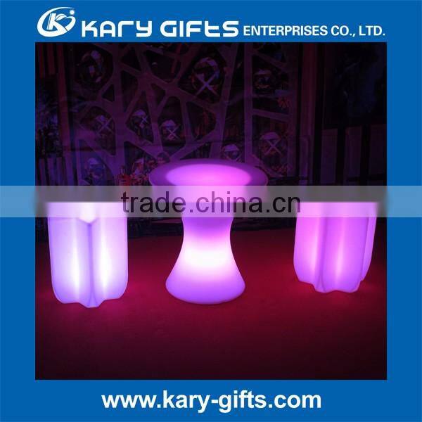 LED illuminated cocktail table party led lighted table bar furniture KFT-6076