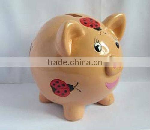 Resin painted large coin banks