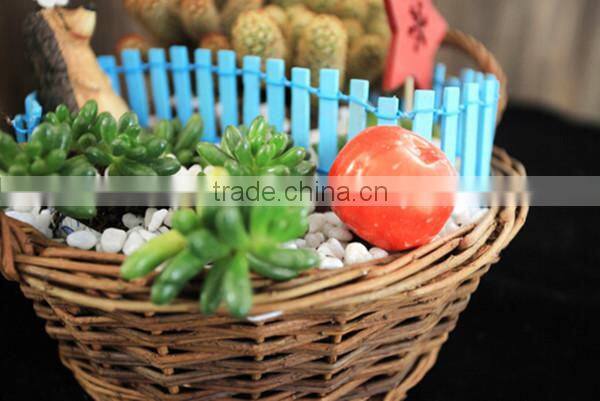 2016 new creative hanging wicker basket handmade crafts wicker flower pot